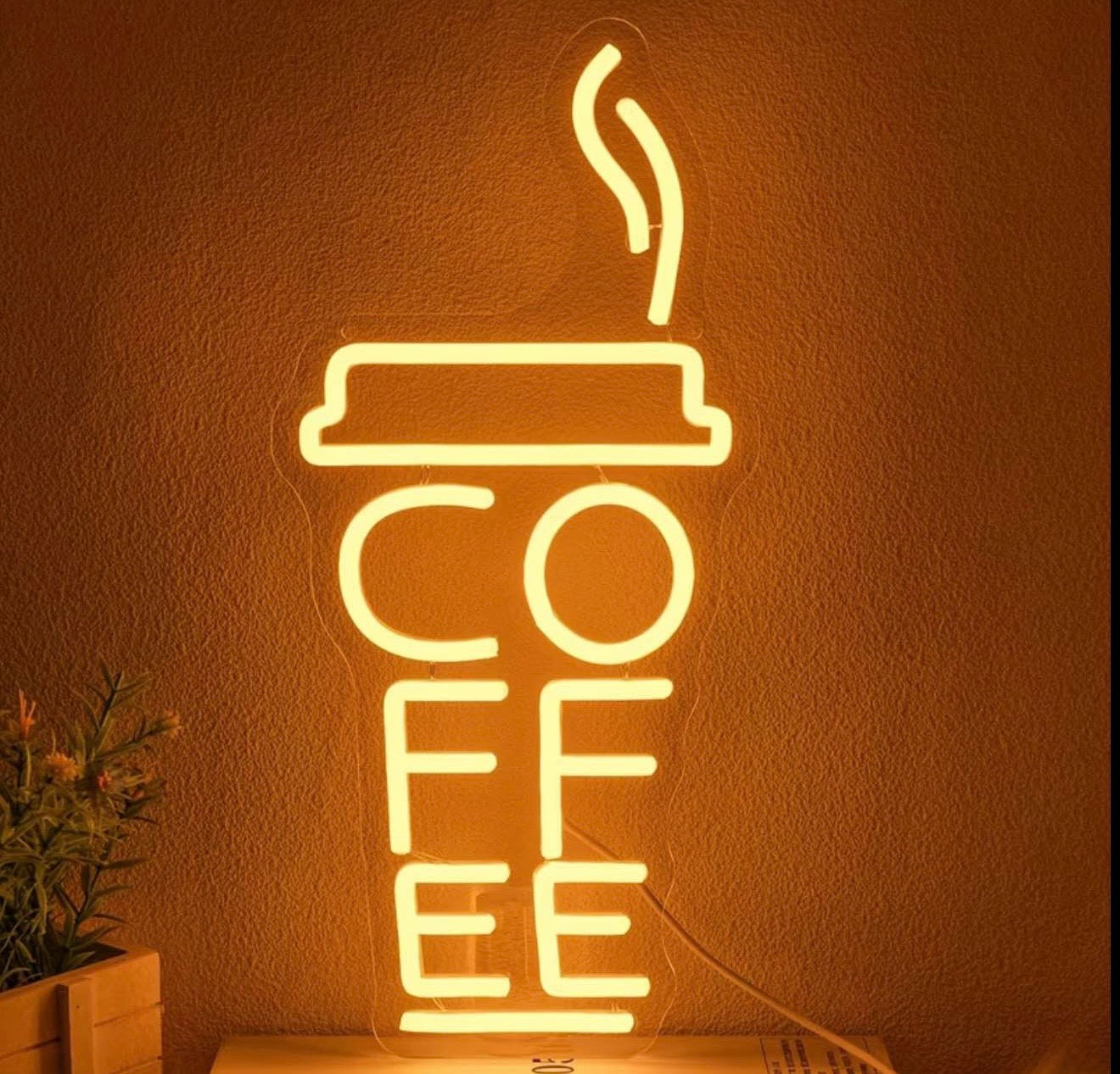 Coffee Neon Sign LED for Kitchen, Man Cave, Coffee Shop etc