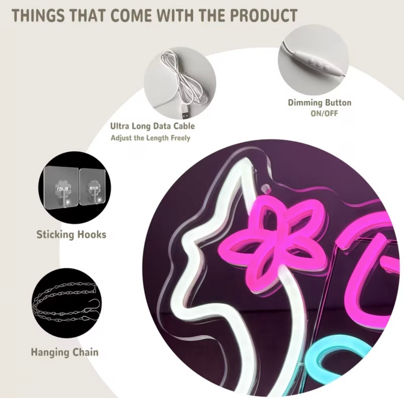 Beauty Salon Neon Sign LED USB Powered Light - Perfect for Lash Studios, Makeup, Spas & Barber Shops