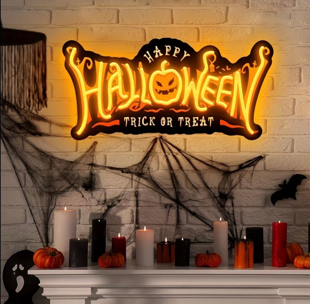 Happy Halloween LED Neon Sign USB Powered