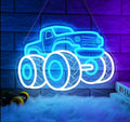 Monster Truck LED Neon Sign 10 Mode Adjustable Brightness USB Powered