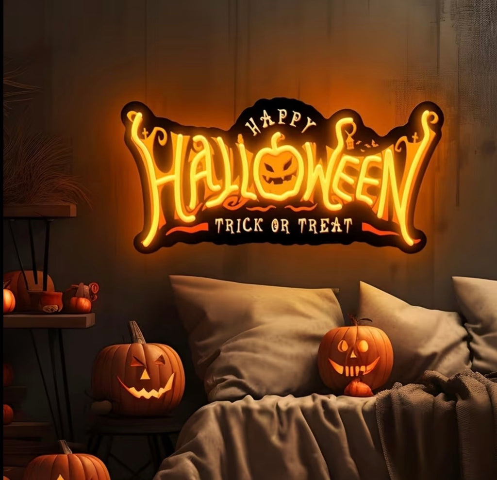 Happy Halloween LED Neon Sign USB Powered
