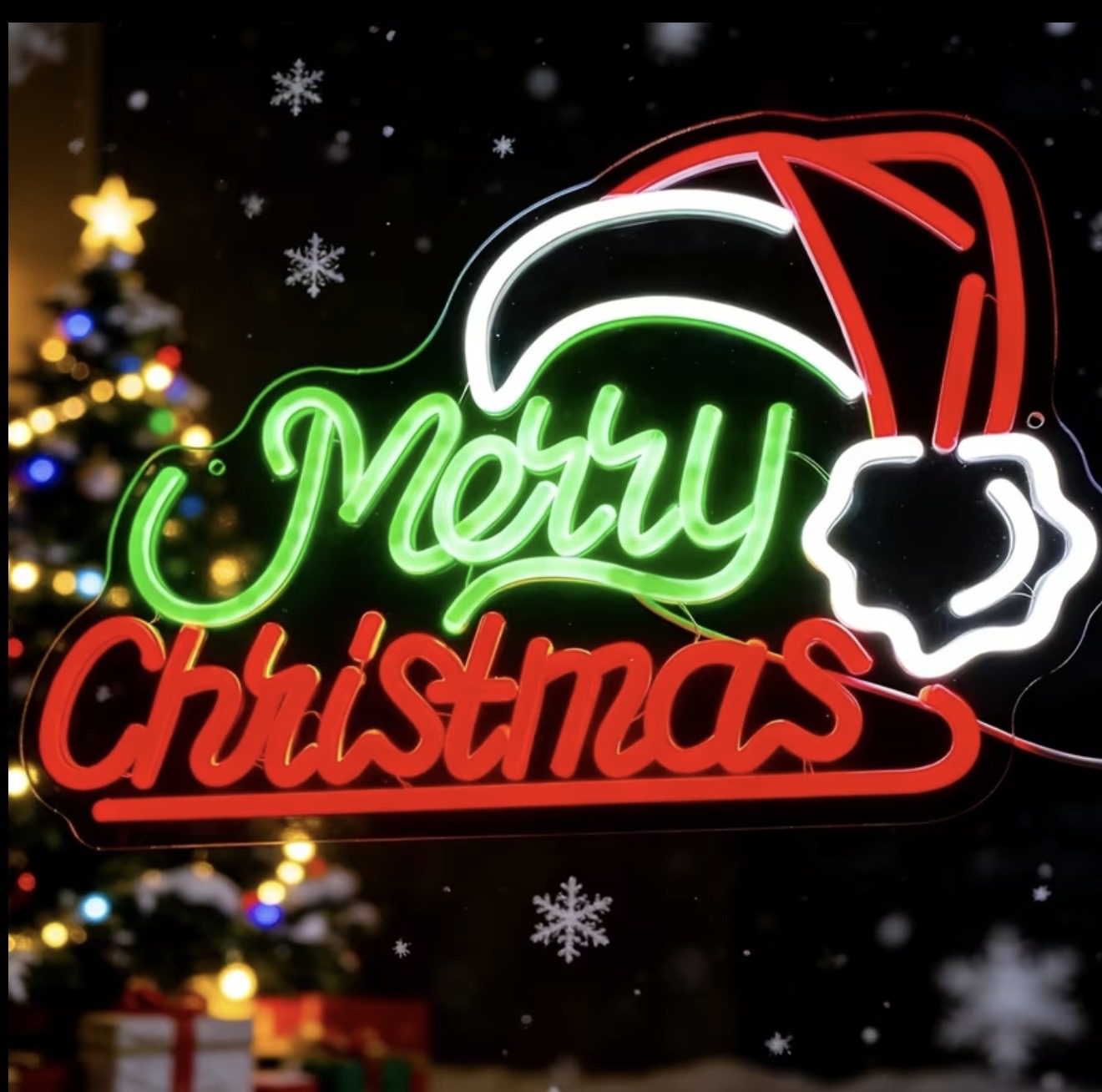 Merry Christmas Neon Sign LED USB Powered Light