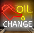 Oil Change Mechanic Neon Sign LED USB Powered